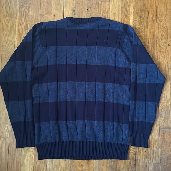 NWOT Oscar de la Renta blue striped sweater / size medium - Picture 3 of 4